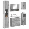 vidaXL Bathroom Furniture Set 5 pcs Grey sonoma Engineered wood