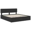 vidaXL Bed Frame with Drawer Black 200 x 200 cm Engineer Wood