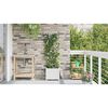 vidaXL Garden Planter White 40 x 40 x 142 cm Plastic
