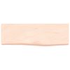 vidaXL Wall Shelf 60x20x6 cm Untreated Solid Wood Oak