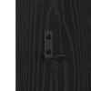 vidaXL Wall-Mounted Coat Rack Wall-mounted Black Oak 30 x 1.5 x 80 cm
