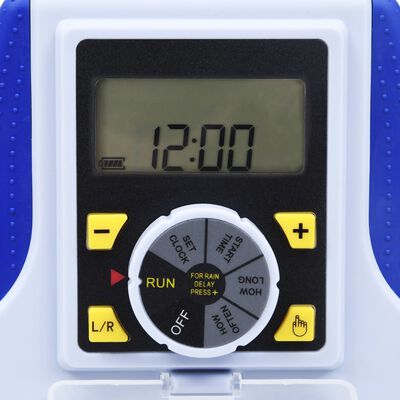 vidaXL Electronic Dual Outlet Water Timer with Rain Delay