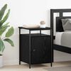 vidaXL Bedside Cabinet 2 pcs Black Oak 40 x 42 x 60cm Engineered Wood