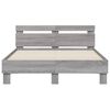 vidaXL Bed Frame without Mattress Grey Sonoma 120x200 cm