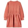 vidaXL Kids'Dress with Long Sleeves Medium Pink 116