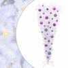 vidaXL Artificial Christmas Tree with Stand White 120 cm PVC and Steel
