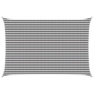 vidaXL Sunshade Sail Anthracite and White 4 x 6 m HDPE