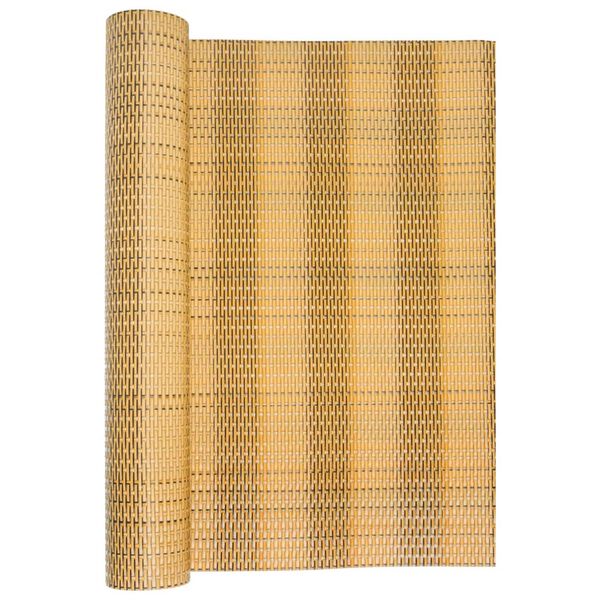 vidaXL Balcony Screen Light Brown 400x80 cm Poly Rattan