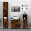 vidaXL Bathroom Cabinet Smoked Oak 65x33x60 cm Engineered Wood