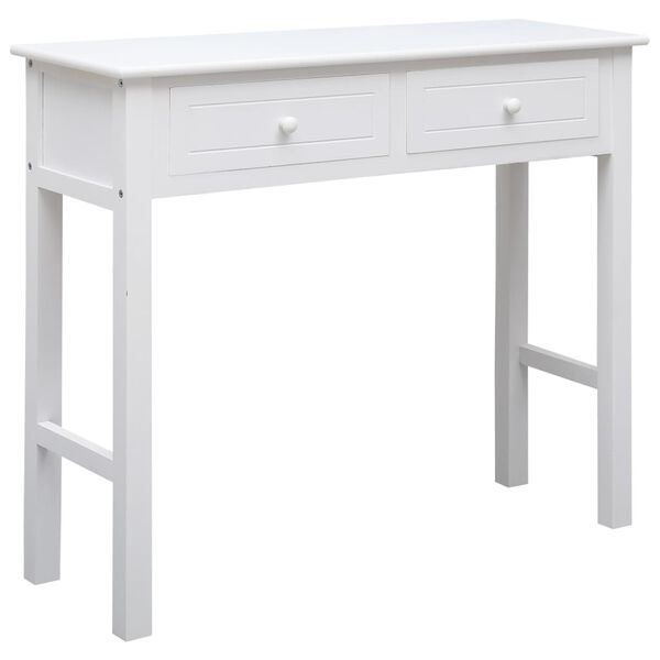 vidaXL Console Table White 90x30x77 cm Wood