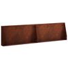 vidaXL Retaining Wall 2 pcs 80 x 12 x 50 cm Weathering Steel Rusty