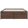 vidaXL Bed Frame without Mattress Brown Oak 140x190 cm