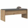 vidaXL Hall Bench with Cushion Artisan Oak 103 x 38 x 40 cm
