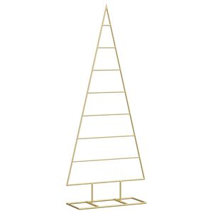 vidaXL Metal Christmas Tree Gold 125 cm Powder-coated steel