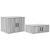 vidaXL Storage Cabinet 2 pcs Grey Sonoma 103 x 41 x 40 cm