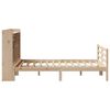 vidaXL Bookcase Bed without Mattress 135x190 cm Doouble Solid Wood Pine