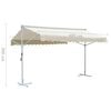 vidaXL Free Standing Awning 4x3 m Cream
