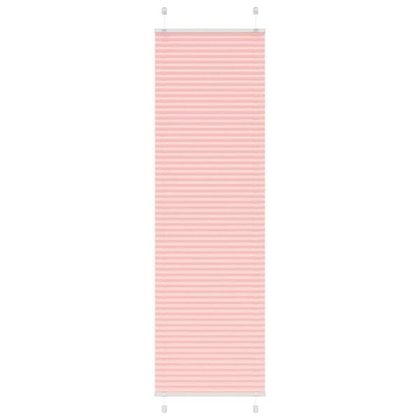 vidaXL Pleated Blind Pink 60x200 cm Fabric Width 59.4 cm Polyester