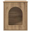 vidaXL Cat House Artisian Oak 53 x 52 x 62 cm Engineered Wood