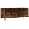 vidaXL TV Cabinet Smoked Oak 100x34,5x44,5 cm Engineered Wood