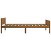 vidaXL Bed Frame without Mattress Solid Pinewood Honey Brown 90x200 cm