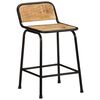 vidaXL Bar Stools 2 pcs 46x35.5x70 cm Solid Wood Rough Mango