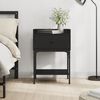 vidaXL Bedside Table Black 40.5x31x60 cm Engineered Wood