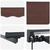 vidaXL Retractable Awning Brown 300 x 250 cm Aluminium and Fabric