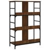 vidaXL Bookshelf Brown Oak 78.5x33x117.5 cm Engineered Wood