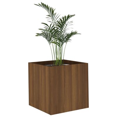 vidaXL Planter Box Brown Oak 40x40x40 cm Engineered Wood