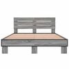 vidaXL Bed Frame without Mattress Grey Sonoma 135x190 cm Double
