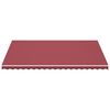 vidaXL Replacement Fabric for Awning Burgundy Red 5x3.5 m