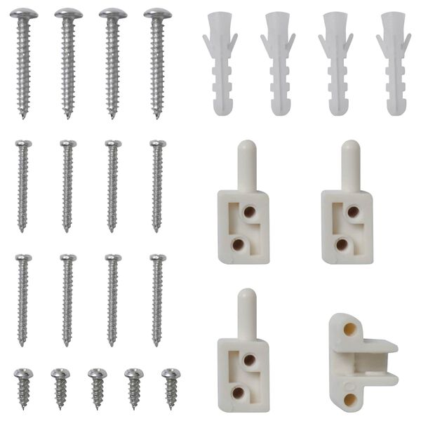 vidaXL Hinged Insect Screen Manual White and Black 120 x 240 cm