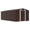 vidaXL Garden Shed 257x489x181 cm Metal Brown