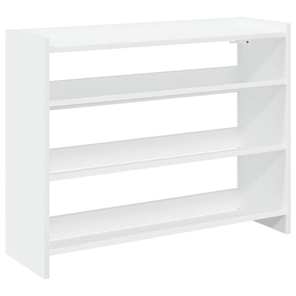 vidaXL Shoe Rack White 80x25x62 cm Engineered Wood