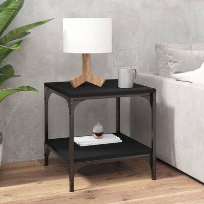 vidaXL Coffee Table Black 50x50x40 cm Engineered Wood