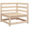vidaXL 3 Piece Garden Sofa Set Solid Wood Pine