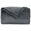 vidaXL Throw Blanket Dark Grey 150 x 200 cm Fleece