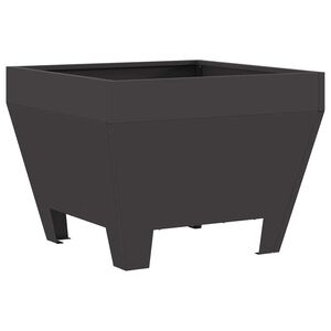 vidaXL Fire Pit Black 50 x 50 x 38 cm Steel