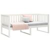 vidaXL Day Bed without Mattress White 100x200 cm Solid Wood Pine
