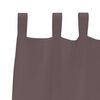 vidaXL Blackout Curtains with Rings 2 pcs Dark Brown 225 x 140 cm