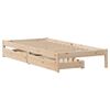 vidaXL Bed Frame without Mattress 100x200 cm Solid Wood Pine