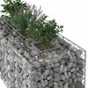 vidaXL Gabion Raised Bed Silver 140 x 60 x 55 cm Galvanised Steel