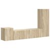 vidaXL TV Cabinet Set 4 pcs Sonoma Oak Engineered Wood