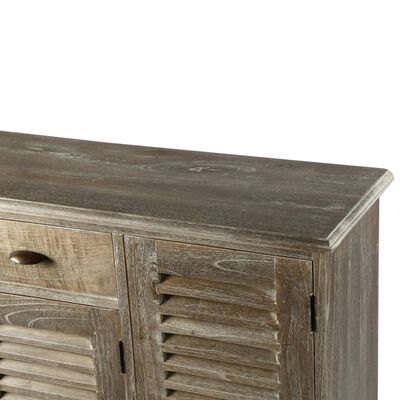 vidaXL Sideboard Solid Mindi Wood 145x32.5x77 cm
