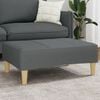 vidaXL Footstool Dark Grey 77x55x31 cm Fabric