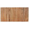 vidaXL Dining Table Black 180x90x77 cm Solid Wood Acacia