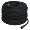 vidaXL Garden Soaker Hose Black 0.6" 100 m Rubber