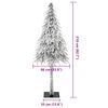 vidaXL Christmas Tree with 300 LEDs White 210 cm PE and Steel