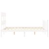 vidaXL Bed Frame without Mattress White 120x200 cm Solid Wood Pine